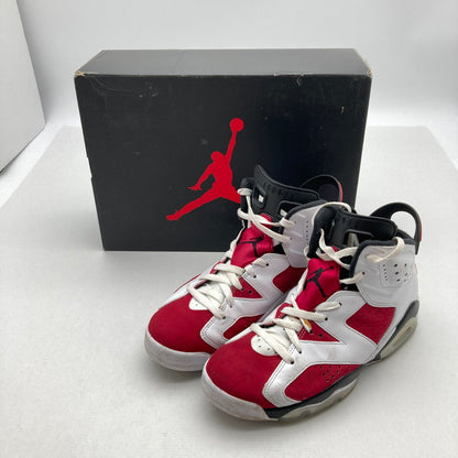 【中古品】【メンズ】 NIKE CT8529-106 AIR JORDAN 6 RETRO ”CARMINE" ナイキ エアジョーダン 6 レトロ カーマイン カラー赤.白 SIZE:26.5cm 箱付属　スニーカー 靴 160-260710-ky-04-fuzh 万代Net店