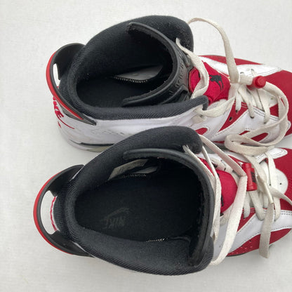 【中古品】【メンズ】 NIKE CT8529-106 AIR JORDAN 6 RETRO ”CARMINE" ナイキ エアジョーダン 6 レトロ カーマイン カラー赤.白 SIZE:26.5cm 箱付属　スニーカー 靴 160-260710-ky-04-fuzh 万代Net店