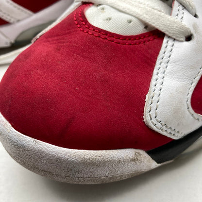 【中古品】【メンズ】 NIKE CT8529-106 AIR JORDAN 6 RETRO ”CARMINE" ナイキ エアジョーダン 6 レトロ カーマイン カラー赤.白 SIZE:26.5cm 箱付属　スニーカー 靴 160-260710-ky-04-fuzh 万代Net店