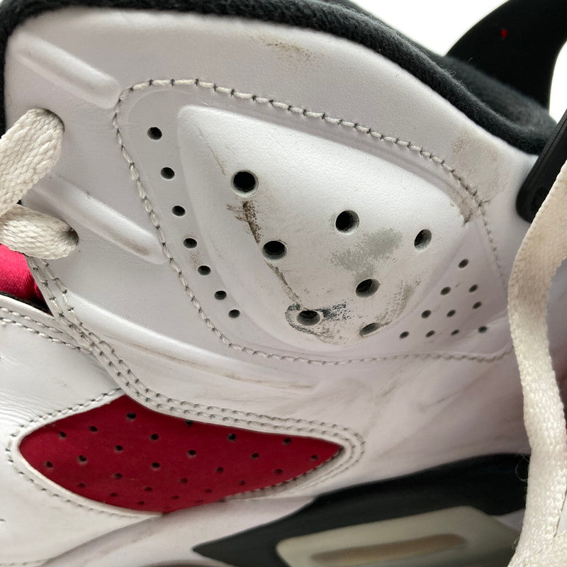 【中古品】【メンズ】 NIKE CT8529-106 AIR JORDAN 6 RETRO ”CARMINE" ナイキ エアジョーダン 6 レトロ カーマイン カラー赤.白 SIZE:26.5cm 箱付属　スニーカー 靴 160-260710-ky-04-fuzh 万代Net店