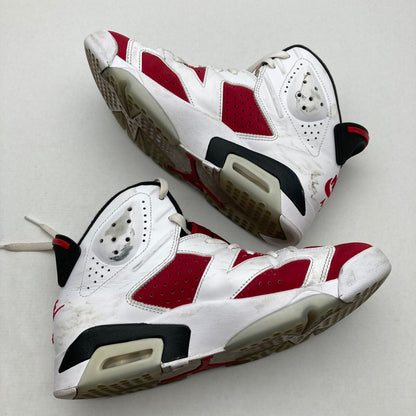 【中古品】【メンズ】 NIKE CT8529-106 AIR JORDAN 6 RETRO ”CARMINE" ナイキ エアジョーダン 6 レトロ カーマイン カラー赤.白 SIZE:26.5cm 箱付属　スニーカー 靴 160-260710-ky-04-fuzh 万代Net店