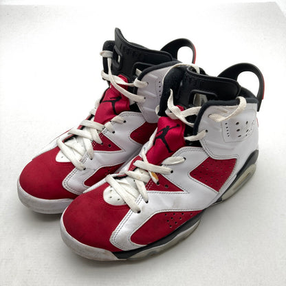 【中古品】【メンズ】 NIKE CT8529-106 AIR JORDAN 6 RETRO ”CARMINE" ナイキ エアジョーダン 6 レトロ カーマイン カラー赤.白 SIZE:26.5cm 箱付属　スニーカー 靴 160-260710-ky-04-fuzh 万代Net店