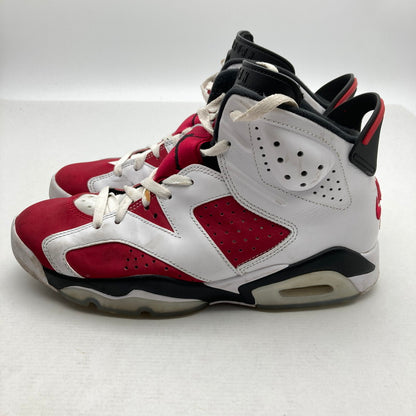 【中古品】【メンズ】 NIKE CT8529-106 AIR JORDAN 6 RETRO ”CARMINE" ナイキ エアジョーダン 6 レトロ カーマイン カラー赤.白 SIZE:26.5cm 箱付属　スニーカー 靴 160-260710-ky-04-fuzh 万代Net店