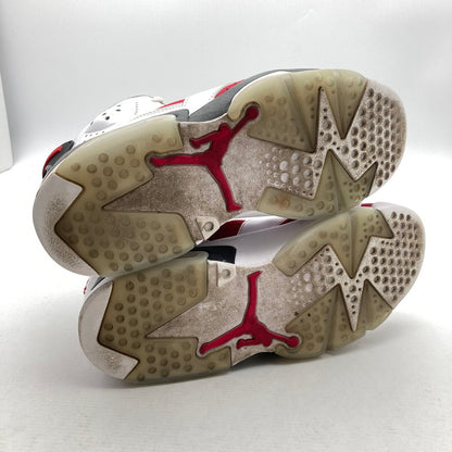 【中古品】【メンズ】 NIKE CT8529-106 AIR JORDAN 6 RETRO ”CARMINE" ナイキ エアジョーダン 6 レトロ カーマイン カラー赤.白 SIZE:26.5cm 箱付属　スニーカー 靴 160-260710-ky-04-fuzh 万代Net店