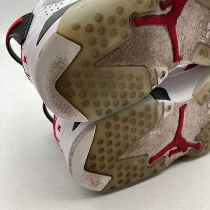 【中古品】【メンズ】 NIKE CT8529-106 AIR JORDAN 6 RETRO ”CARMINE" ナイキ エアジョーダン 6 レトロ カーマイン カラー赤.白 SIZE:26.5cm 箱付属　スニーカー 靴 160-260710-ky-04-fuzh 万代Net店
