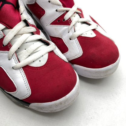 【中古品】【メンズ】 NIKE CT8529-106 AIR JORDAN 6 RETRO ”CARMINE" ナイキ エアジョーダン 6 レトロ カーマイン カラー赤.白 SIZE:26.5cm 箱付属　スニーカー 靴 160-260710-ky-04-fuzh 万代Net店