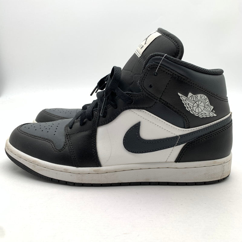 【中古品】【メンズ】 NIKE DQ8426-010 AIR JORDAN 1 MID "BLACK SUMMIT WHITE OFF NOIR" ナイキ エアジョーダン1 ミッド スニーカー 160-260628-gm-31-fuz サイズ：27.5cm カラー：ブラック 万代Net店