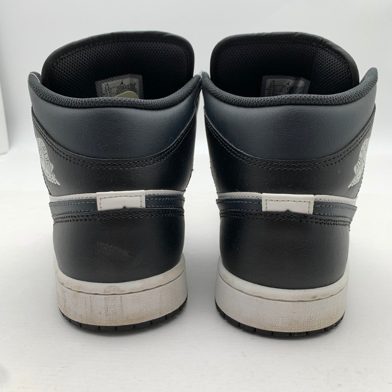 【中古品】【メンズ】 NIKE DQ8426-010 AIR JORDAN 1 MID "BLACK SUMMIT WHITE OFF NOIR" ナイキ エアジョーダン1 ミッド スニーカー 160-260628-gm-31-fuz サイズ：27.5cm カラー：ブラック 万代Net店
