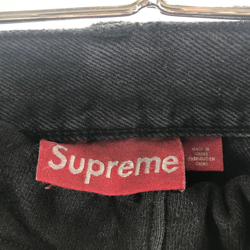【中古品】【メンズ】 SUPREME×BLESS シュプリーム ×ブレス S LOGO SWEATPANT JEAN スェットパンツ デニム カラーBLACK SIZE:L XXL　 149-260713-ky-02-fuzh 万代Net店