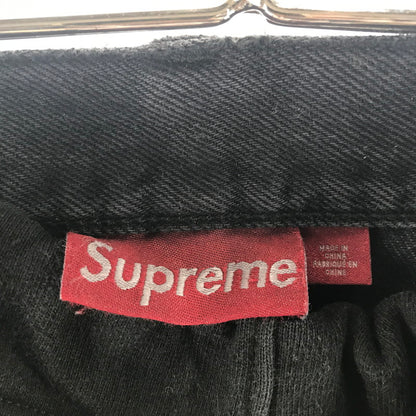 【中古品】【メンズ】 SUPREME×BLESS シュプリーム ×ブレス S LOGO SWEATPANT JEAN スェットパンツ デニム カラーBLACK SIZE:L XXL　 149-260713-ky-02-fuzh 万代Net店