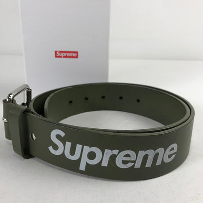 【中古品】【メンズ】 SUPREME シュプリーム BELT ベルト KHAKI 箱付属 ※劣化有 149-260608-io-03-fuzh 万代Net店