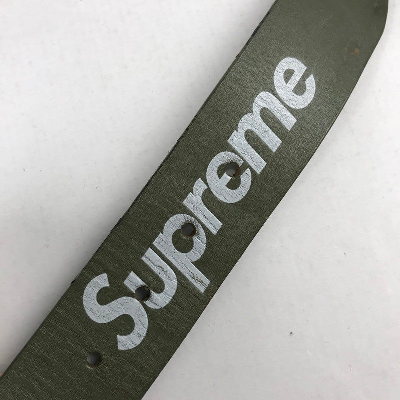 【中古品】【メンズ】 SUPREME シュプリーム BELT ベルト KHAKI 箱付属 ※劣化有 149-260608-io-03-fuzh 万代Net店
