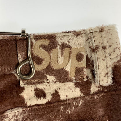 【中古品】【メンズ】 SUPREME PONYHAIR LOOSE FIT 5-POCKET JEAN ”COW” 25SS シュプリーム ルーズフィット 5ポケットジーンズ パンツ ボトムス ブランド 古着 149-260530-gm-18-fuz サイズ：32 カラー：ブラウン 万代Net店