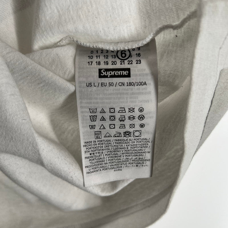 【中古品】【メンズ】 SUPREME×MM6 MAISON MARGIELA シュプリーム ×メゾンマルジェラ 24SS BOX LOGO TEE "WHITE" Tシャツ 149-260527-ky-01-fuzh サイズ：L カラー：ホワイト 万代Net店
