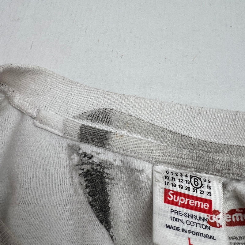 【中古品】【メンズ】 SUPREME×MM6 MAISON MARGIELA シュプリーム ×メゾンマルジェラ 24SS BOX LOGO TEE "WHITE" Tシャツ 149-260527-ky-01-fuzh サイズ：L カラー：ホワイト 万代Net店