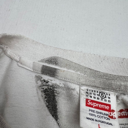 【中古品】【メンズ】 SUPREME×MM6 MAISON MARGIELA シュプリーム ×メゾンマルジェラ 24SS BOX LOGO TEE "WHITE" Tシャツ 149-260527-ky-01-fuzh サイズ：L カラー：ホワイト 万代Net店