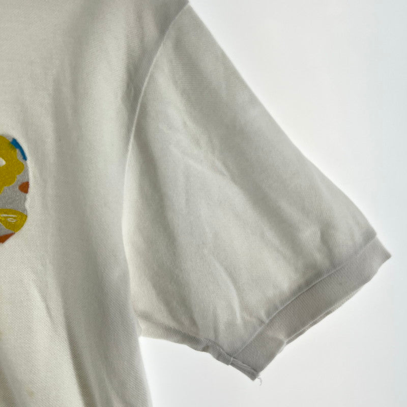 【中古品】【メンズ】 A BATHING APE アベイシングエイプ ポロシャツ 142-260929-ny-03-fuzh サイズ：L カラー：ホワイト 万代Net店