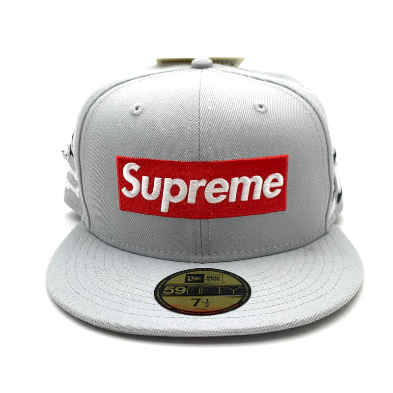 【中古品】【メンズ】 SUPREME×NEW ERA BONES BOX LOGO CAP シュプリーム×ニューエラ ボックスロゴキャップ ブランド 帽子 キャップ 149-260606-gm-19-fuz サイズ：59.6 カラー：グレー 万代Net店