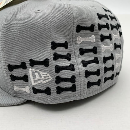 【中古品】【メンズ】 SUPREME×NEW ERA BONES BOX LOGO CAP シュプリーム×ニューエラ ボックスロゴキャップ ブランド 帽子 キャップ 149-260606-gm-19-fuz サイズ：59.6 カラー：グレー 万代Net店