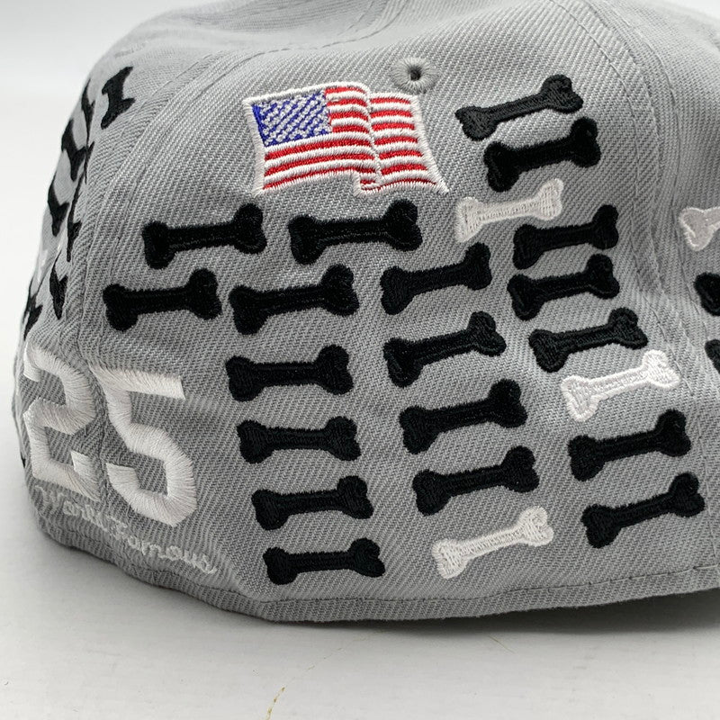 【中古品】【メンズ】 SUPREME×NEW ERA BONES BOX LOGO CAP シュプリーム×ニューエラ ボックスロゴキャップ ブランド 帽子 キャップ 149-260606-gm-19-fuz サイズ：59.6 カラー：グレー 万代Net店