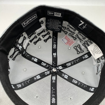 【中古品】【メンズ】 SUPREME×NEW ERA BONES BOX LOGO CAP シュプリーム×ニューエラ ボックスロゴキャップ ブランド 帽子 キャップ 149-260606-gm-19-fuz サイズ：59.6 カラー：グレー 万代Net店