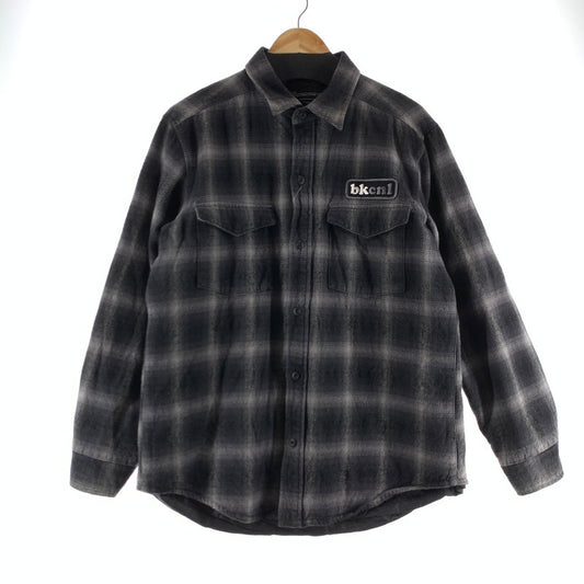 【中古品】【メンズ】 BACKCHANNEL バックチャンネル ネルシャツ カラーBLACK SIZE:Ｌ オンブレシャドーチェック 142-260722-ky-24-fuzh 万代Net店