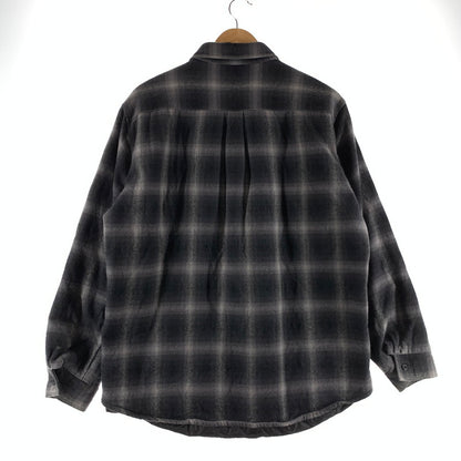 【中古品】【メンズ】 BACKCHANNEL バックチャンネル ネルシャツ カラーBLACK SIZE:Ｌ オンブレシャドーチェック 142-260722-ky-24-fuzh 万代Net店
