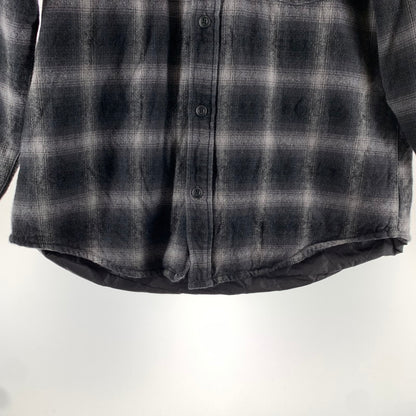 【中古品】【メンズ】 BACKCHANNEL バックチャンネル ネルシャツ カラーBLACK SIZE:Ｌ オンブレシャドーチェック 142-260722-ky-24-fuzh 万代Net店