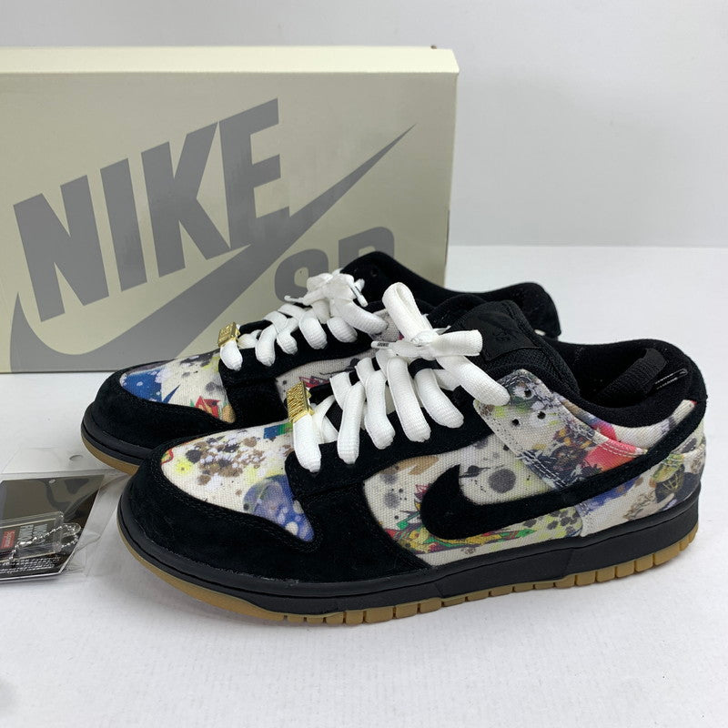 【中古品】【メンズ】 NIKE SB×SUPREME ナイキ×シュプリーム FD8778-001 DUNK LOW "RAMMELLZEE" カラー黒.白.総柄 SIZE:26.0cm スニーカー 靴 160-260712-ky-08-fuzh 万代Net店