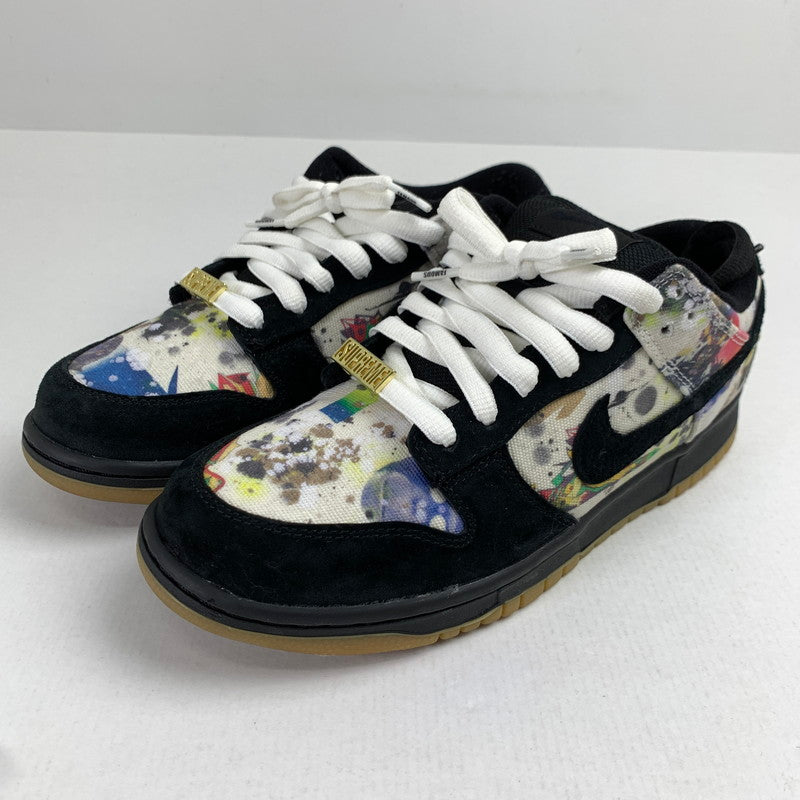 【中古品】【メンズ】 NIKE SB×SUPREME ナイキ×シュプリーム FD8778-001 DUNK LOW "RAMMELLZEE" カラー黒.白.総柄 SIZE:26.0cm スニーカー 靴 160-260712-ky-08-fuzh 万代Net店