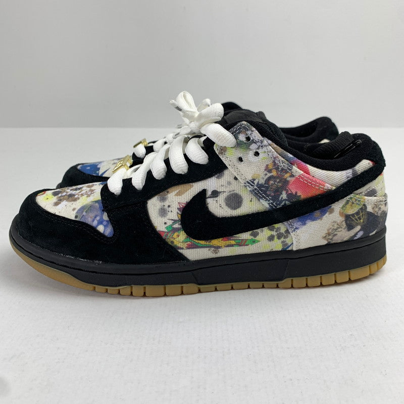 【中古品】【メンズ】 NIKE SB×SUPREME ナイキ×シュプリーム FD8778-001 DUNK LOW "RAMMELLZEE" カラー黒.白.総柄 SIZE:26.0cm スニーカー 靴 160-260712-ky-08-fuzh 万代Net店
