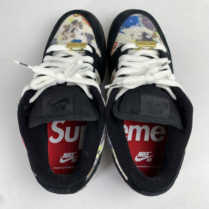 【中古品】【メンズ】 NIKE SB×SUPREME ナイキ×シュプリーム FD8778-001 DUNK LOW "RAMMELLZEE" カラー黒.白.総柄 SIZE:26.0cm スニーカー 靴 160-260712-ky-08-fuzh 万代Net店
