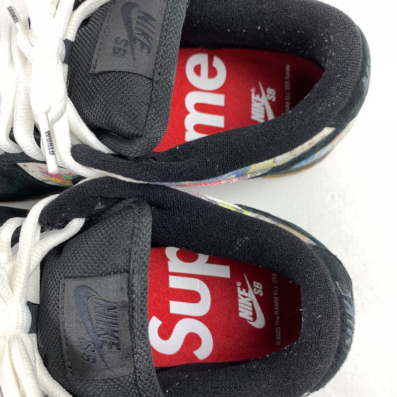 【中古品】【メンズ】 NIKE SB×SUPREME ナイキ×シュプリーム FD8778-001 DUNK LOW "RAMMELLZEE" カラー黒.白.総柄 SIZE:26.0cm スニーカー 靴 160-260712-ky-08-fuzh 万代Net店