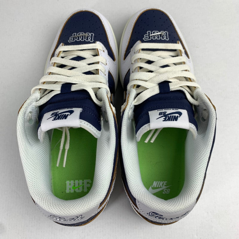 【中古品】【メンズ】 NIKE SB×HUF ナイキSB × ハフ FD8775-100 DUNK LOW "NEW YORK" カラーNAVY WHITE SIZE:26.0cm シューレース、箱付属 スニーカー 靴 160-260712-ky-11-fuzh 万代Net店