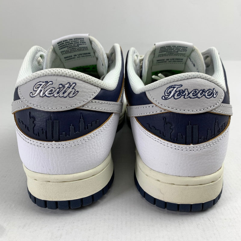 【中古品】【メンズ】 NIKE SB×HUF ナイキSB × ハフ FD8775-100 DUNK LOW "NEW YORK" カラーNAVY WHITE SIZE:26.0cm シューレース、箱付属 スニーカー 靴 160-260712-ky-11-fuzh 万代Net店