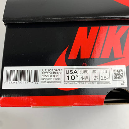 【中古品】【メンズ】 NIKE ナイキ 555088-063 AIR JORDAN 1 HIGH OG "PATENT BRED" エアジョーダン1 ハイ OG カラー赤.黒 SIZE:28.5cm シューレース、箱付属 スニーカー 靴 160-260712-ky-09-fuzh 万代Net店