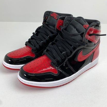 【中古品】【メンズ】 NIKE ナイキ 555088-063 AIR JORDAN 1 HIGH OG "PATENT BRED" エアジョーダン1 ハイ OG カラー赤.黒 SIZE:28.5cm シューレース、箱付属 スニーカー 靴 160-260712-ky-09-fuzh 万代Net店