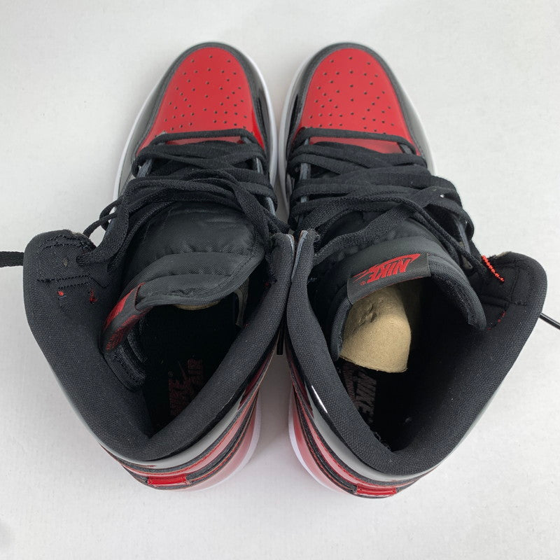 【中古品】【メンズ】 NIKE ナイキ 555088-063 AIR JORDAN 1 HIGH OG "PATENT BRED" エアジョーダン1 ハイ OG カラー赤.黒 SIZE:28.5cm シューレース、箱付属 スニーカー 靴 160-260712-ky-09-fuzh 万代Net店