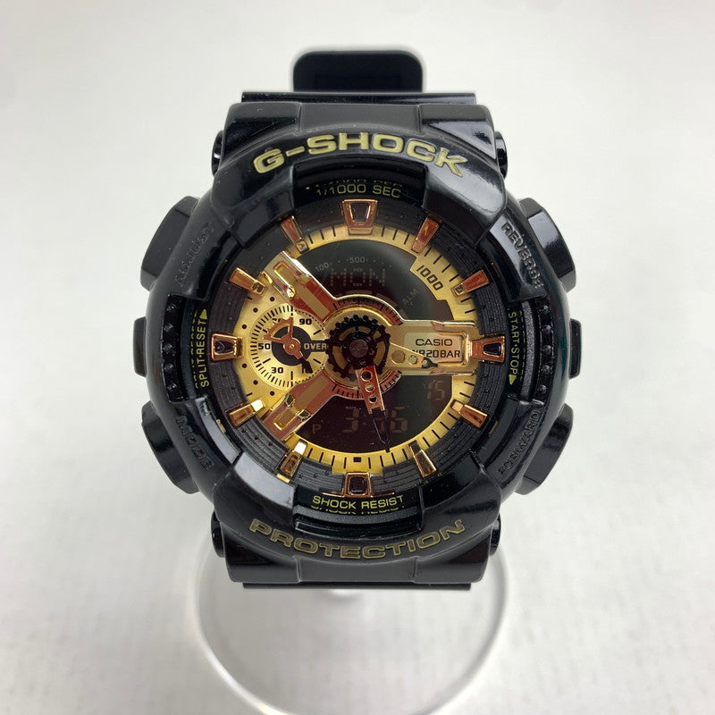 【中古品】【メンズ】 G-SHOCK ジーショック GA-110GB-1AJF アナログデジタル腕時計 カラーBLACK.GOLD 本体のみ 時計 196-260714-ky-13-fuzh 万代Net店