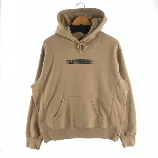【中古品】【メンズ】 SUPREME 23SS MOTION LOGO HOODED SWEATSHIRT シュプリーム 23SS モーションロゴ パーカー プルオーバー ブランド 古着 149-260726-gm-01-fuzh サイズ：S カラー：ベージュ 万代Net店