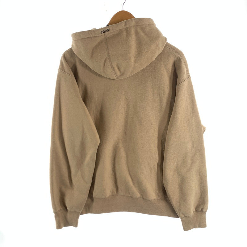 【中古品】【メンズ】 SUPREME 23SS MOTION LOGO HOODED SWEATSHIRT シュプリーム 23SS モーションロゴ パーカー プルオーバー ブランド 古着 149-260726-gm-01-fuzh サイズ：S カラー：ベージュ 万代Net店