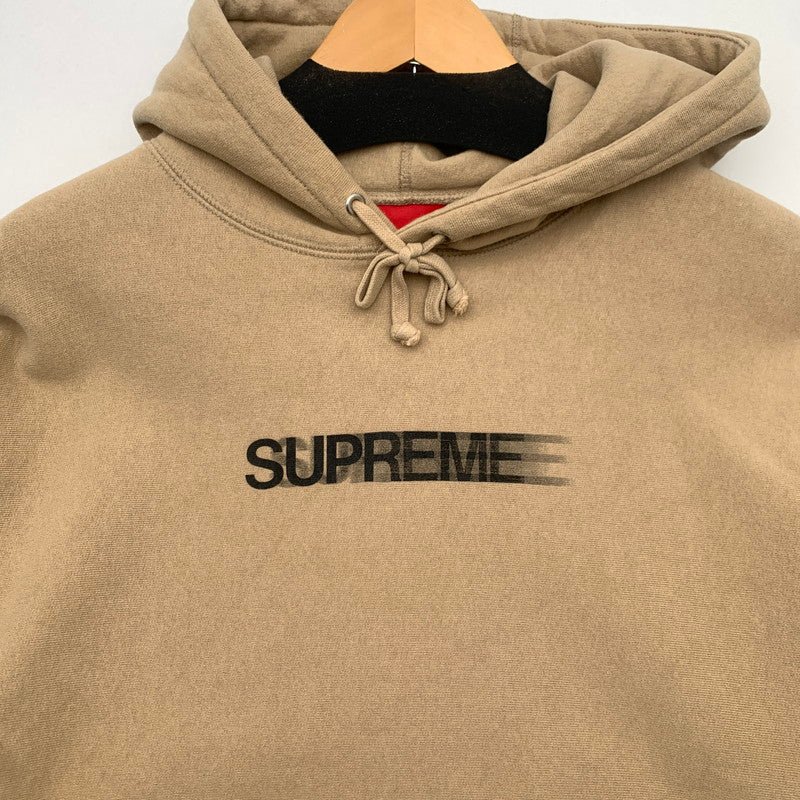 【中古品】【メンズ】 SUPREME 23SS MOTION LOGO HOODED SWEATSHIRT シュプリーム 23SS モーションロゴ パーカー プルオーバー ブランド 古着 149-260726-gm-01-fuzh サイズ：S カラー：ベージュ 万代Net店