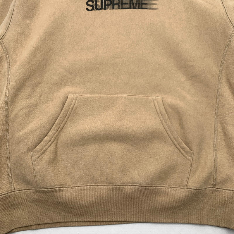 【中古品】【メンズ】 SUPREME 23SS MOTION LOGO HOODED SWEATSHIRT シュプリーム 23SS モーションロゴ パーカー プルオーバー ブランド 古着 149-260726-gm-01-fuzh サイズ：S カラー：ベージュ 万代Net店