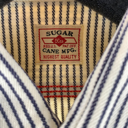 【中古品】【メンズ】 SUGAR CANE シュガーケーン ヒッコリーシャツ サイズM 145-260901-ky-17-fuzh 万代Net店