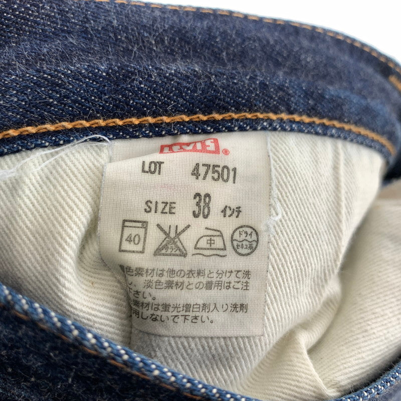 【中古品】【メンズ】 LEVI'S リーバイス 501XX 47501-0017 デニムパンツ SIZE:W38 L36 47年復刻 ビッグE 赤耳 裏無 156-260901-ky-06-fuzh 万代Net店