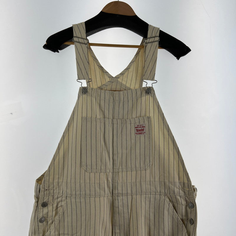 【中古品】【メンズ】 LEVI'S リーバイス オーバーオール WHITE.ヒッコリー/SIZE:L 156-260901-ny-11-fuzh サイズ：L カラー：ホワイト 万代Net店