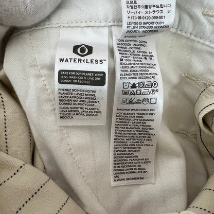 【中古品】【メンズ】 LEVI'S リーバイス オーバーオール WHITE.ヒッコリー/SIZE:L 156-260901-ny-11-fuzh サイズ：L カラー：ホワイト 万代Net店