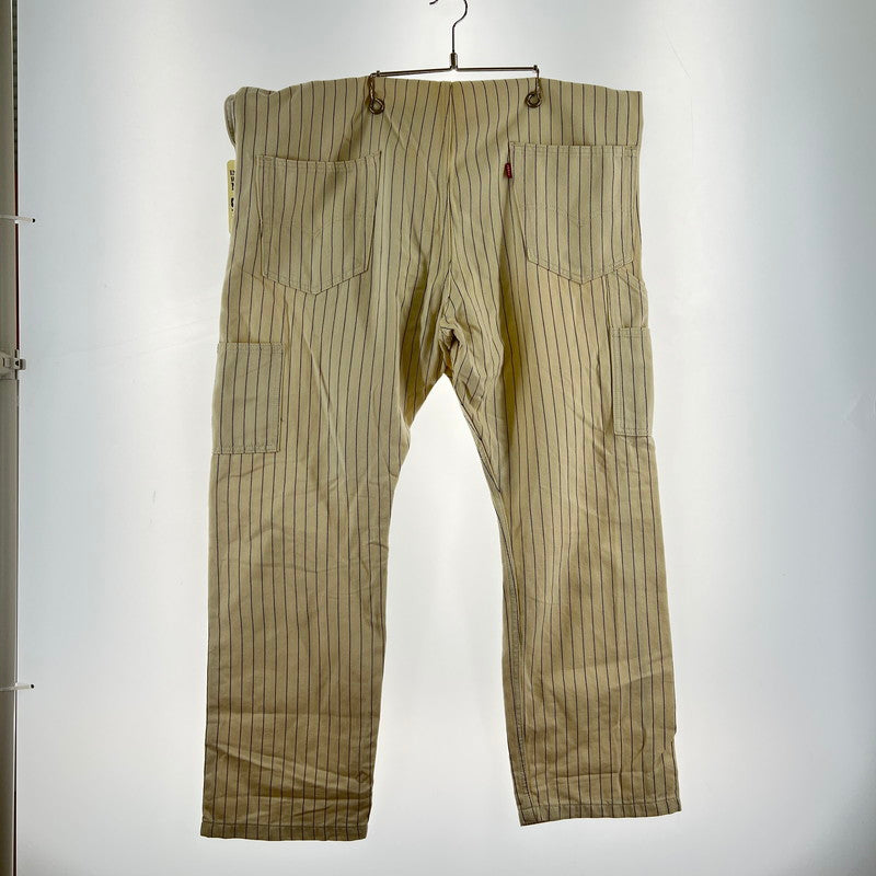 【中古品】【メンズ】 LEVI'S リーバイス オーバーオール WHITE.ヒッコリー/SIZE:L 156-260901-ny-11-fuzh サイズ：L カラー：ホワイト 万代Net店