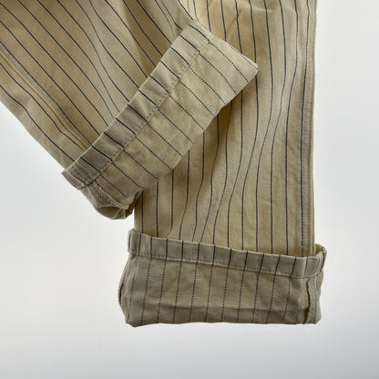 【中古品】【メンズ】 LEVI'S リーバイス オーバーオール WHITE.ヒッコリー/SIZE:L 156-260901-ny-11-fuzh サイズ：L カラー：ホワイト 万代Net店