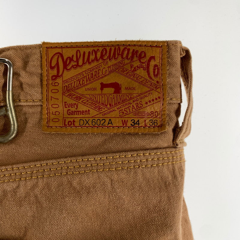 【中古品】【メンズ】 DELUXEWARE デラックスウエア DX602A パンツ カラーBROWN SIZE:W34 156-260901-ky-12-fuzh 万代Net店